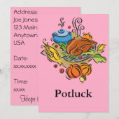 Potluck 招待状 (正面/裏面)