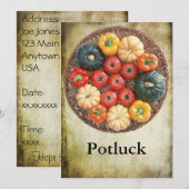 Potluck 招待状 (正面/裏面)