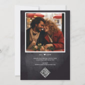 Potluck Black Bridal Shower 招待状 (裏面)