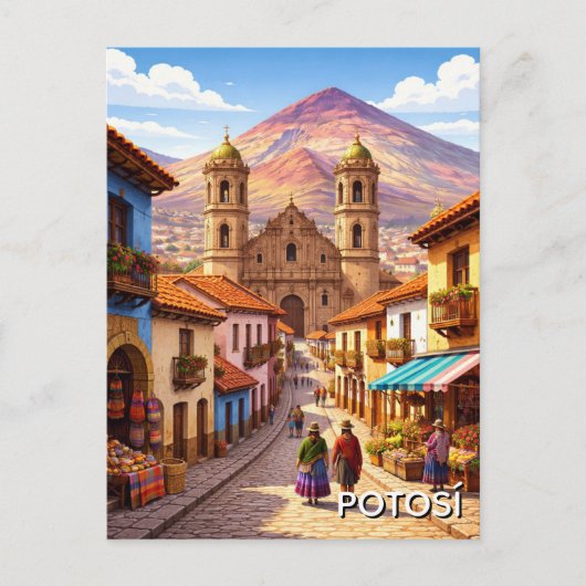 Potosi Bolivia Travel ポストカード (正面)