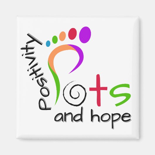 POTS - 前向きさと希望 マグネット (正面)