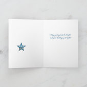 Potted Christmas Tree with Blue Ornaments シーズンカード (内部)