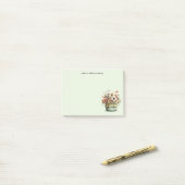 Potted Flowers Cozy Shabby Cute ポストイット (デスク上)