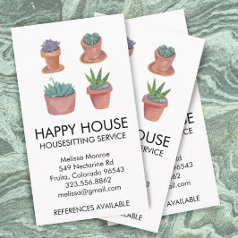 Potted Housesitting Home Services Plant Care 名刺