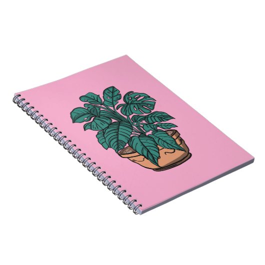 Potted Indoor plants tropical notebook ノートブック (右側)