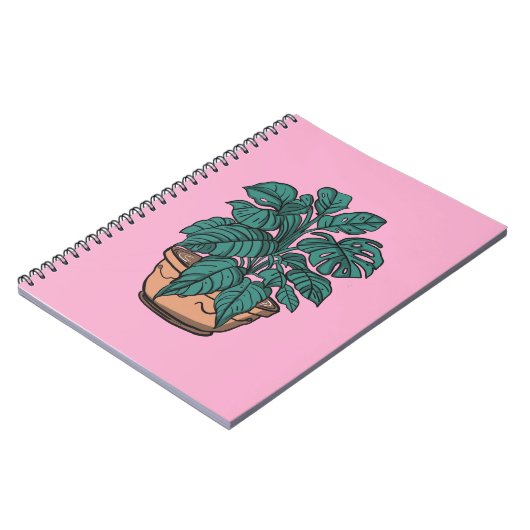 Potted Indoor plants tropical notebook ノートブック (左側)