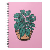 Potted Indoor plants tropical notebook ノートブック (正面)