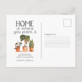 Potted Plant | 引越しのご報告はがき ポストカード (裏面)