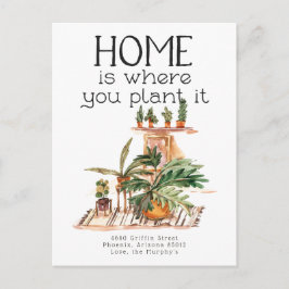 Potted Plant | 引越しのご報告はがき ポストカード