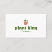 Potted Plant Logo | Plant Shop or Gardening Brand 名刺 (正面)