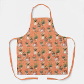 Potted Plants All Over Print Garden Themed Apron エプロン (正面)