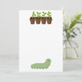 Potted Plants with A Caterpillar Invitation 招待状 (スタンド正面)