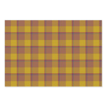Potters Clay and Pizza Plaid Gold Brown