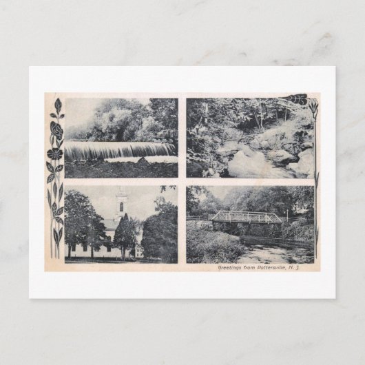 Pottersville NJ 1910ヴィンテージ ポストカード (正面)