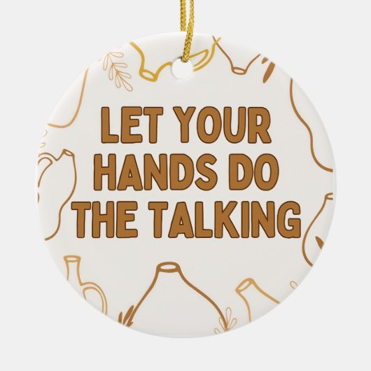 Pottery セラミックオーナメント (正面)