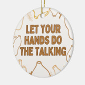 Pottery セラミックオーナメント (左)