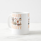 Pottery Ceramics Artist Celebrate Diversity コーヒーマグカップ (正面左)