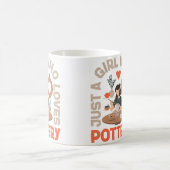 Pottery Ceramics Artist Just A Girl Who Loves Pott コーヒーマグカップ (中央)
