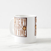 Pottery Is Always Kiln Time Hobby Pottery Pro Whee コーヒーマグカップ (正面左)