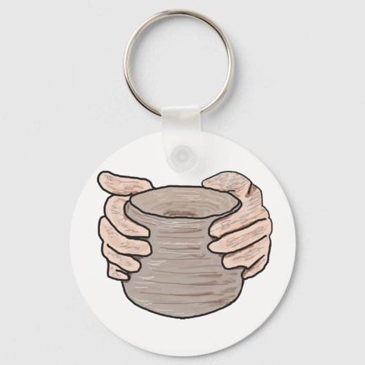 Pottery Making Hands キーホルダー (裏面)