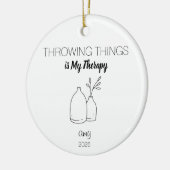 Pottery Ornament, Arts Gift, Throwing Things is セラミックオーナメント (左)