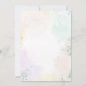 Pottery Painting Birthday Invitation 招待状 (裏面)