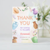 Pottery Painting Party サンキューカード (スタンド正面)