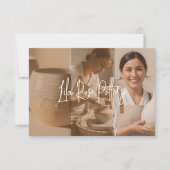 Pottery Photo Business Thanks You For Your Order サンキューカード (正面)