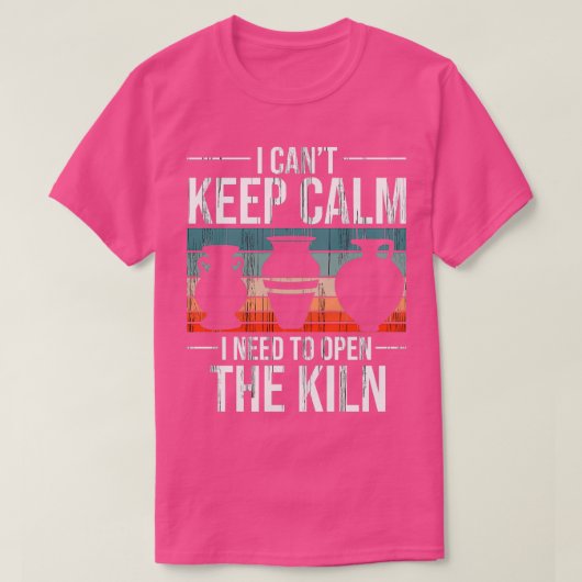 Pottery Vintage Pot Dealer Kiln Retro Ceramics Tシャツ (デザイン正面)