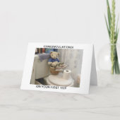 Pottyのテディ カード (正面)