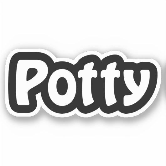 Pottyステッカー シール (正面)