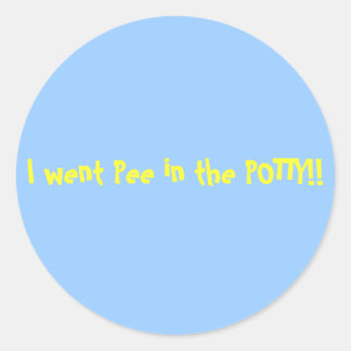 Pottyトレーニングシール ラウンドシール