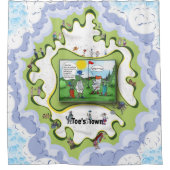 Potty Mouth | Satirical Humor シャワーカーテン (正面)