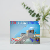 POTUSドナルドトランプ米空軍を振る ポストカード (スタンド正面)