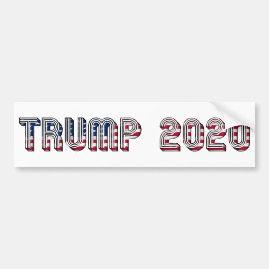 POTUSドナルド・トランプ大統領の候補2020 バンパーステッカー (正面)