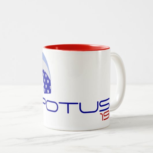 POTUS19切り抜き2020 2トーンコーヒーマグ ツートーンマグカップ (正面右)