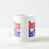POTUS 最高の Ever Donald Trump red blue コーヒーマグカップ (中央)