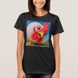 Poule caricaturale tシャツ