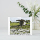 Poulnabrone Portal Tomb、Burren、Clare、アイルランド ポストカード (スタンド正面)