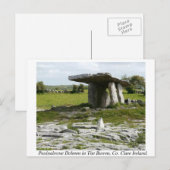 Poulnabrone Portal Tomb、Burren、Clare、アイルランド ポストカード (正面/裏面)
