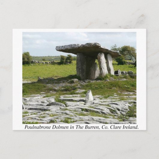Poulnabrone Portal Tomb、Burren、Clare、アイルランド ポストカード (正面)