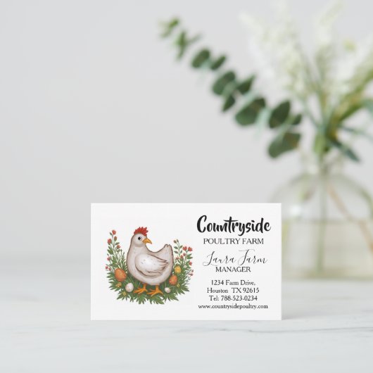 Poultry Chicken Duck Egg Farm 名刺 (スタンド正面)
