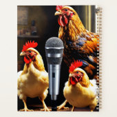 Poultry in Session – Chickens with Mic & Recorder プランナー手帳 (裏面)