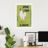 Poultry is Delicious! - Matchbox Print - Aesthetic ポスター (ホームオフィス)