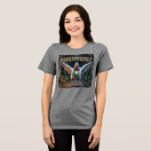 Poultrygeist Photographic – Poultry Poltergeist トライブレンドTシャツ (正面全面)