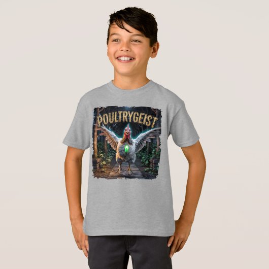 Poultrygeist Photographic – Poultry Poltergeist Tシャツ (正面フル)