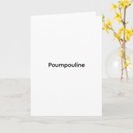 Poumpouline カード (黄色い花)