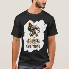 Pounce Fierce Collection – 猫愛好家のモチベーション Tシャツ