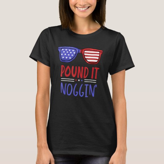 Pound It Noggin - American Dude Pound It Noggin Su Tシャツ (正面)