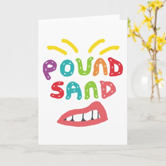 Pound Sand カード (黄色い花)